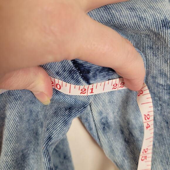 Samantha Sipos Zinna Acid Wash Hooded Denim Jacket Size Small 90s retro grunge - Picture 8 of 9